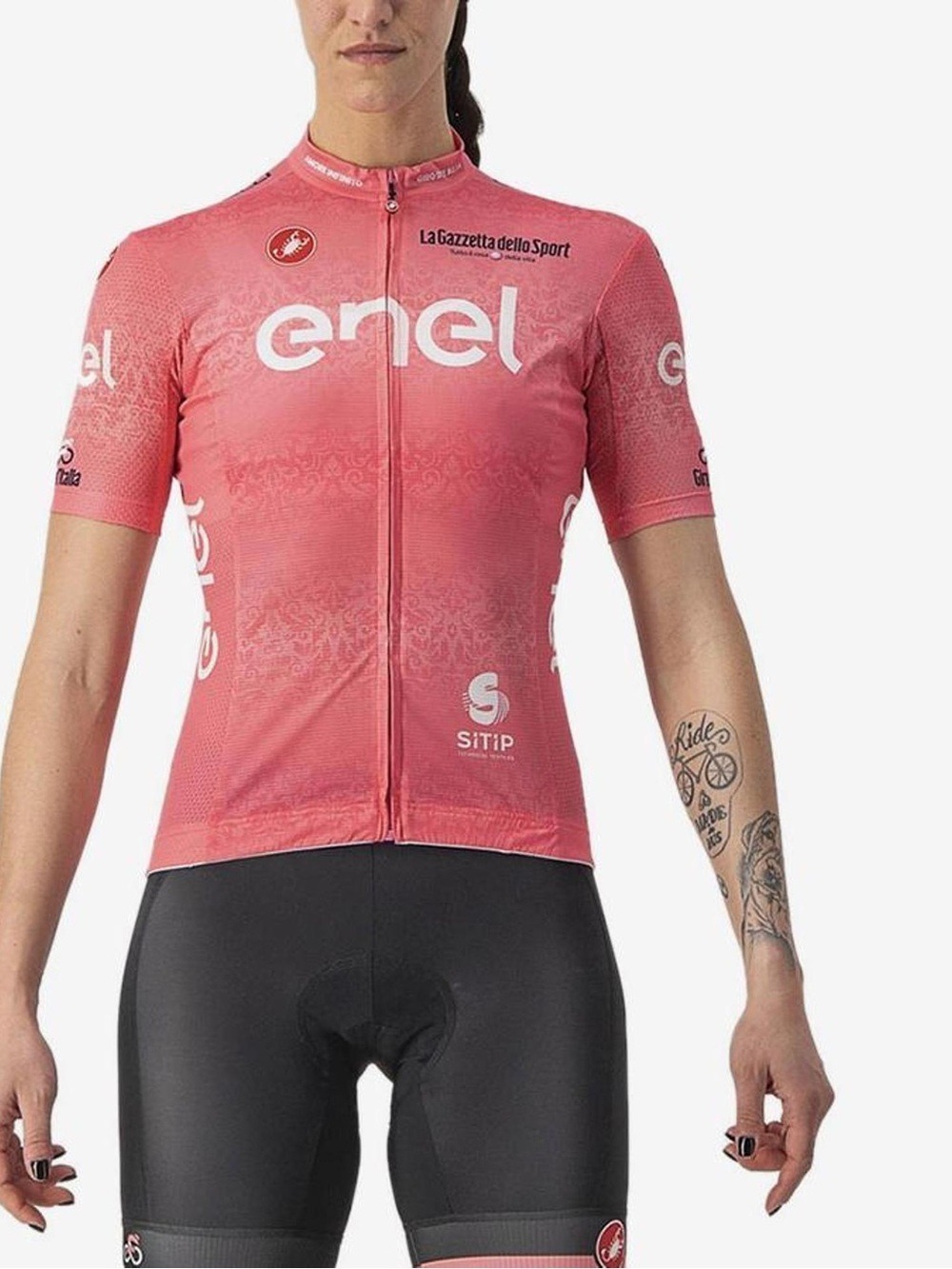 Castelli Giro d'Italia 2022 Competizione Short Sleeve Pink Jersey Womens, XL
